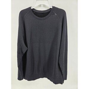 Lululemon Black Textured Crewneck Sweatshirt Mens